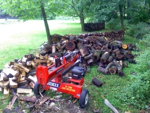 At times, the work seemed endless but there's something calming about the labor of firewood. 