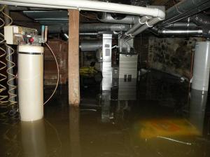 One of our other 2014 challenges: A flooded basement in May. 